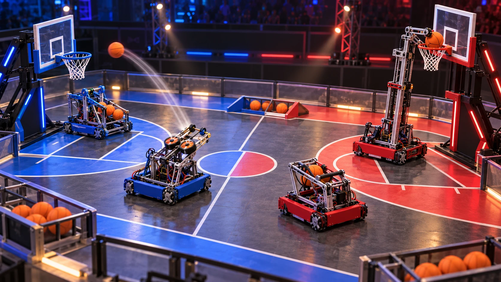 Theme illustration for Robocon 2025: Robot Basketball